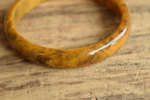 Black Marbled Bakelite Bangle
